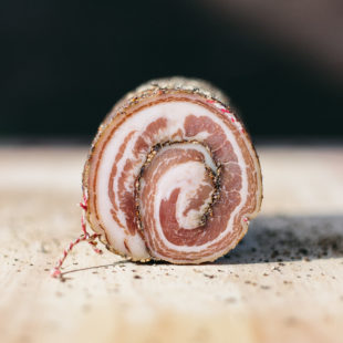 Finished Pancetta Arrotolata 